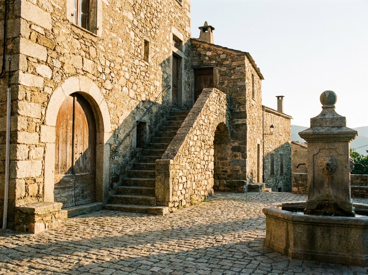 Maison de village en pierre en Casinca